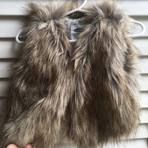 Old Navy toddler faux fur coat